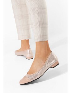 Zapatos Ozleta pezsgő színű alacsony sarkú körömcipők