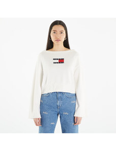 Tommy Hilfiger Női pulcsi Tommy Jeans Lw Center Flag S Pullover White