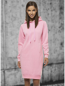 Női kapucnis pulóver világos-rózsaszín OZONEE JS/YS10005/20Z