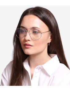 SHELVT Dioptria nélküli dizájner szemüveg ezüst kerettel Shelovet OKU-804-30S