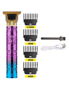IZMAEL Budha elektromos hajnyíró gép USB töltővel-Rózsaszín/Kék KP25777