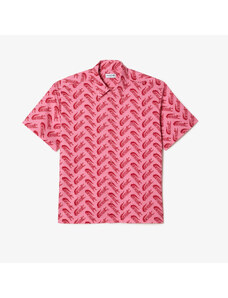 Lacoste Men’s Short Sleeve Vintage Print Shirt