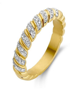 Victoria arany színű fehér köves gyűrű shining