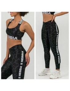 NEBBIA - Nature inspired magas derekú fitness leggings 546 (black)
