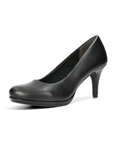Tamaris női kényelmes magassarkú cipő - fekete