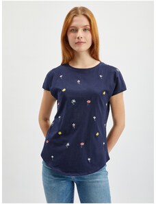 Orsay Dark blue Women Floral T-Shirt - Women
