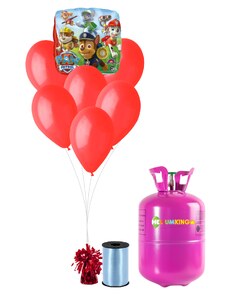 HeliumKing Hélium parti szett - Mancs őrjárat piros