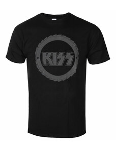 Metál póló férfi Kiss - Buzzsaw Logo Hi-Build - ROCK OFF - KISSTS46MB