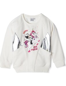 Krémszínű lány pulóver felirattal - Disney Minnie Mouse