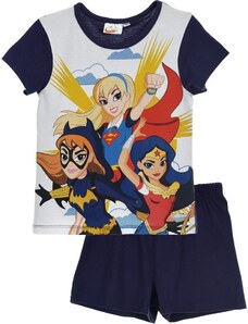 DC COMICS Sötétkék lány pizsama - DC Super Hero Girls
