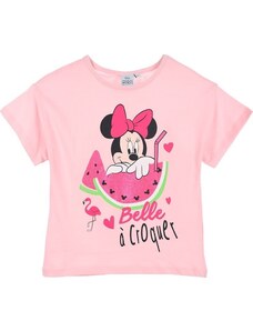 DISNEY Világos rózsaszín lány póló - Minnie Mouse