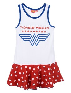 BASIC Fehér-piros-kék lányos nyári ruha - Wonder Woman