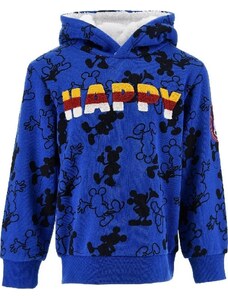 DISNEY Kék Mickey Mouse-os pulóver "Happy" felirattal