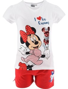Disney Minnie egér fehér-piros nyári szett lányoknak