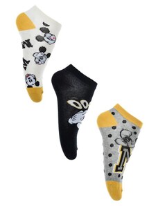 Három csomag Disney Mickey zokni - fehér/fekete/szürke