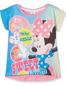 DISNEY Minnie egér rózsaszín-kék póló nyomtatással