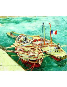 MAZZINI Női könnyű sál - francia csónakok (CH83f)