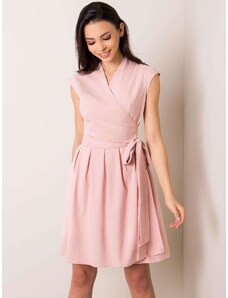 Fashionhunters Hölgy rózsaszín ruhája