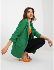 Fashionhunters Women's dark green lined blazer OCH BELLA