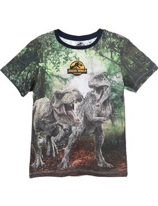 BASIC Fiú póló nyomtatással Jurassic World - zöld