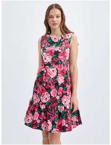 Orsay Black-pink Women Floral Dress - Women