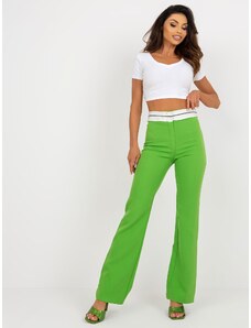 Fashionhunters Light green trousers
