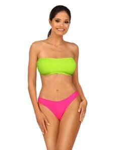 Lorin Fukszia-zöld párnázott bikini Doria