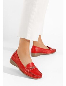 Zapatos Lerisea piros női mokaszín