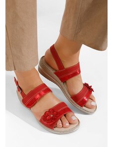 Zapatos Perira piros telitalpú szandál