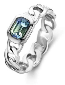 Victoria ezüst színű köves gyűrű blue stone