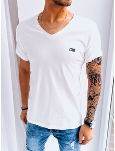 BASIC Krémszínű egyszínű férfi póló RX5131