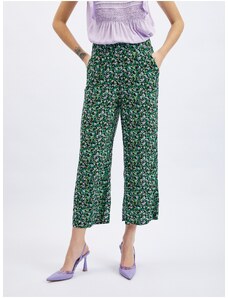 Orsay Black-Green Women Floral Shortened Pants - Women
