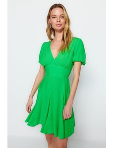 Trendyol zöld Mini szőtt strandruha