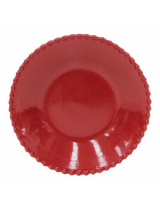 Kerámia leveses tányér Pearl rubin, 24 cm, COSTA NOVA, készlet 6 db