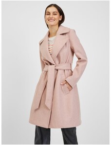 Orsay rózsaszín női télikabát pánttal - női
