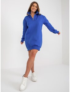 Fashionhunters Cobalt Blue Basic Tracksuit Minidress