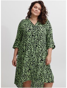 Green Women Patterned Shirt Dress Fransa - Women