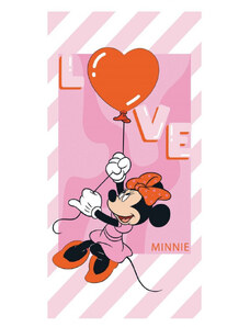 Minnie egér Love fürdőlepedő, törölköző 70x140cm
