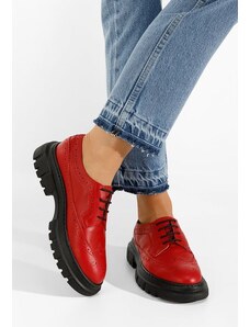 Zapatos Henise V3 piros női bőr félcipő