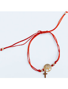 BASIC Piros HEARTBEAT karkötő medálokkal LY0080