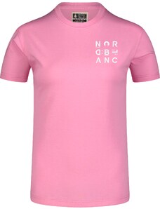 Nordblanc Rózsaszín női bio/organikus pamutpóló LETTERS