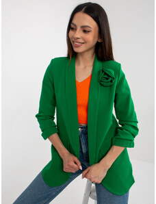 Fashionhunters Green elegant jacket with flower OCH BELLA