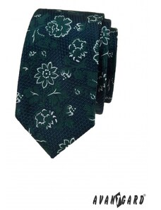 Avantgard Strukturált nyakkendő virágokkal