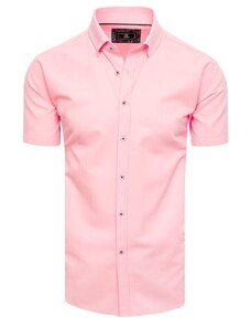 LegyFerfi Divatos rózsaszín egyszínű rövid ujjú póló