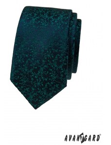 Avantgard Kék nyakkendő zöld díszekkel