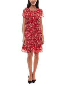 Aniston piros virágos ruha