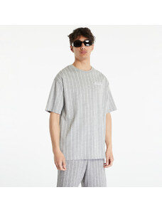 Férfi póló New Era Pinstripe Oversized T-Shirt Heather Gray/ White