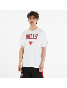 Férfi póló New Era Chicago Bulls NBA Team Logo T-Shirt White/ Front Door Red