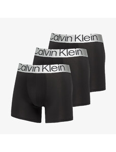 Boxeralsó Calvin Klein Reconsidered Steel Microfiber Boxer Brief 3 Pack Black