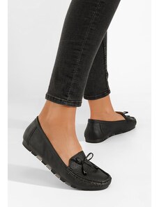 Zapatos Tarragona fekete női mokaszín
